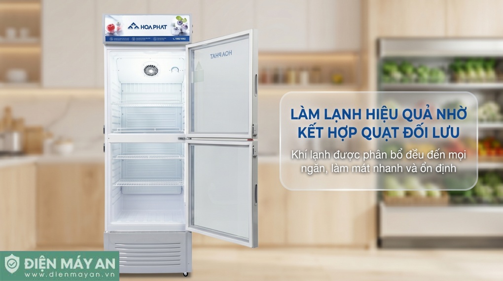 Tủ mát 2 cánh Hòa Phát 280 lít HSR S6280.Z